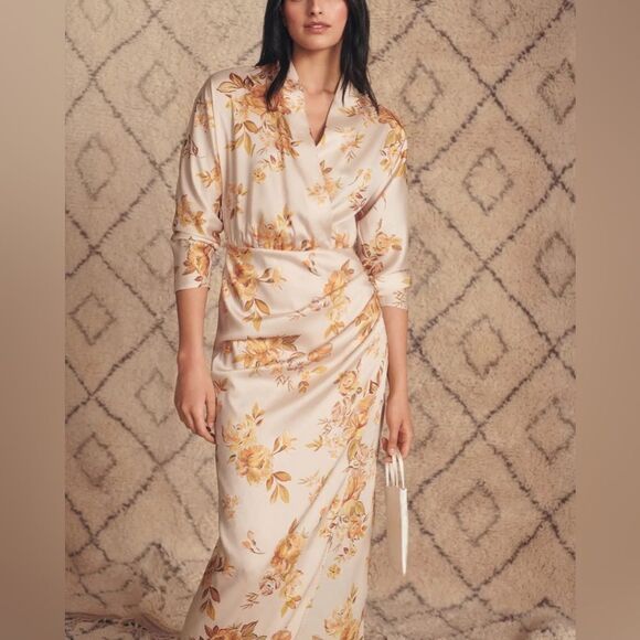 Mango Modest Ramadan Collection Floral Print Dress New - Picture 8 of 9